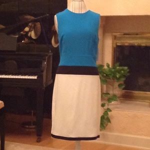 Wonderful color blocked dress.